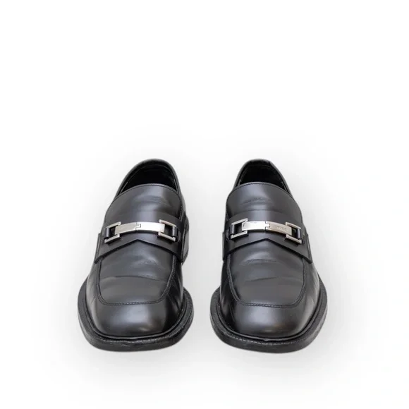 Gucci Loafers Men's Black Leather‎ Horsebit Casual Slip On Shoes Size US 9.5 D - Picture 3 of 8